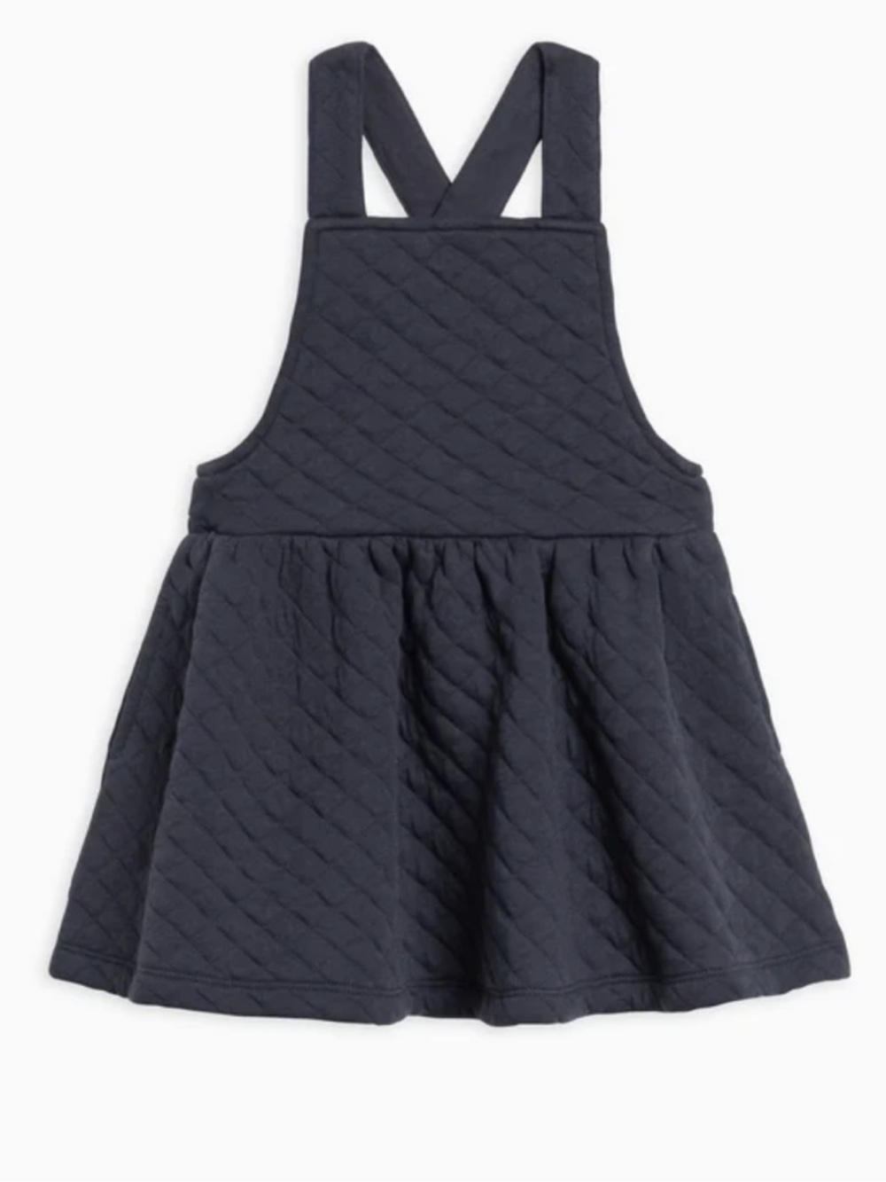 Kendi Colored Organic Quilted Pinafore Dress